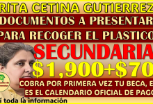 Documentos para RECOGER TU TARJETA de la Beca Rita Cetina Gutierrez 2025, aquí te lo comparto