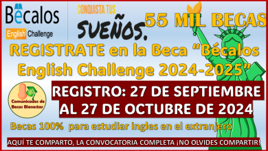 Ya esta disponible la Convocatoria de Bécalos English Challenge 2024-2025, aquí toda la información