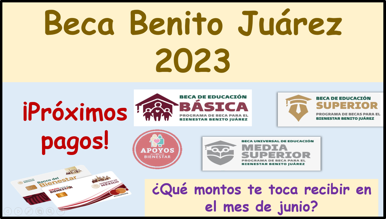 Becas Benito Juárez 2023: Próximas cantidades a recibir para los estudiantes en el mes de junio.