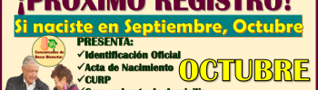 ¡Siguiente Registro! para todos los Adultos Mayores que cumplen 65 años en Septiembre, Octubre 2024