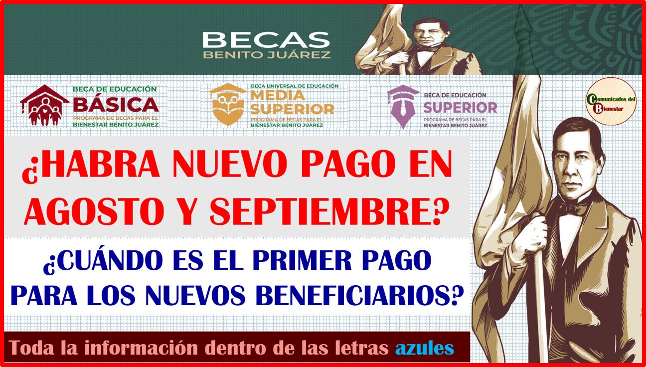 ATENCION ESTUDIANTES ¿QUE PASA CON LA BECA BENITO JUAREZ? ¿SE REALIZARÁN PAGOS ESTE MES DE AGOSTO Y SEPTIEMBRE? AQUI TE DIREMOS TODO LO QUE TIENES QUE SABER