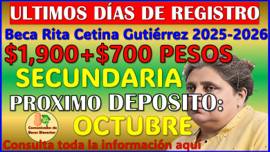 Solo queda una semana para realizar tu registro: Beca Rita Cetina Gutierrez 2025-2026