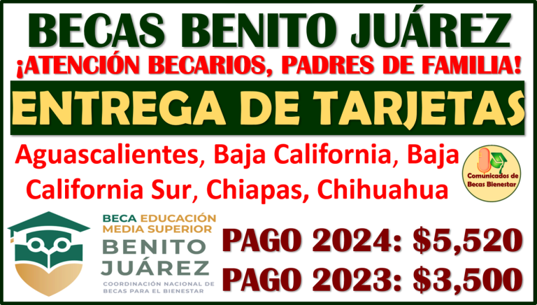 Nuevos Estados que RECOGEN su Tarjeta del Bienestar de las Becas Benito Juárez Media Superior, aquí los detalles