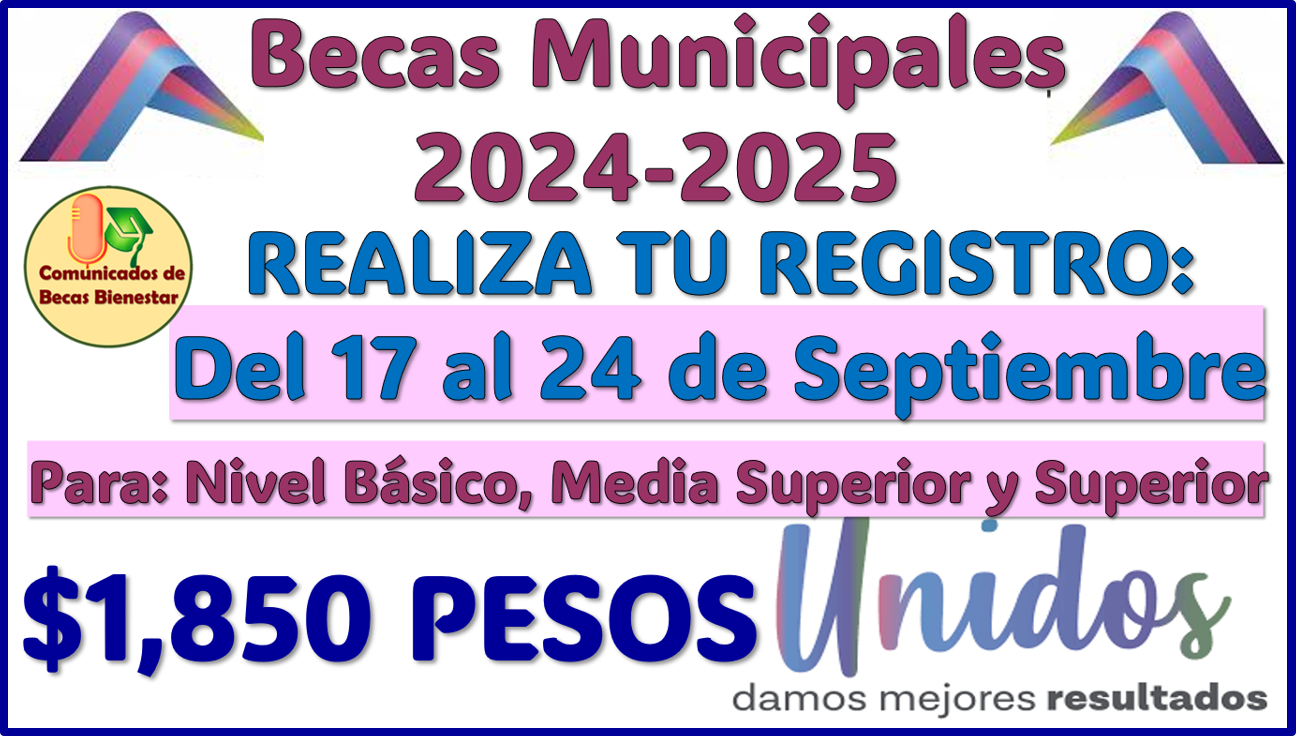 Ya esta DISPONIBLE las Becas Municipales de Atizapan 2024-2025 para los 3 Niveles Educativos