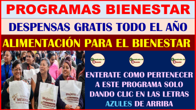 PROGRAMAS PARAEL BIENESTAR DESCUBRE COMO FUNCIONA EL PROGRAMA DE ALIMENTACION PARA EL BIENESTAR QUE ENTREGA DESPENSAS GRATIS DURANTE TODO EL AÑO