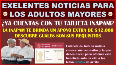 ATENCIÓN ADULTO MAYOR ¿SABIAS QUE PUEDES RECIBIR HASTA 12 MIL PESOS EXTRAS CON TU TARJETA DEL INAPAM? ESTOS SON LOS REQUISITOS