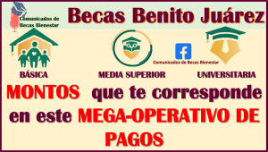 ¿Ya sabes que MONTOS te corresponden en este PAGO? Becas Benito Juárez, aquí te informamos