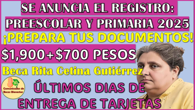 Ya hay fechas de REGISTRO para la Beca Rita Cetina Gutierrez Preescolar y Primaria 2025