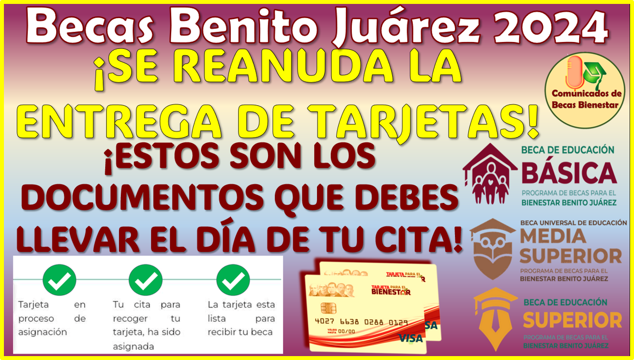 Estos son los DOCUMENTOS que debes presentar para RECOGER la Tarjeta del Bienestar: Becas Benito Juárez