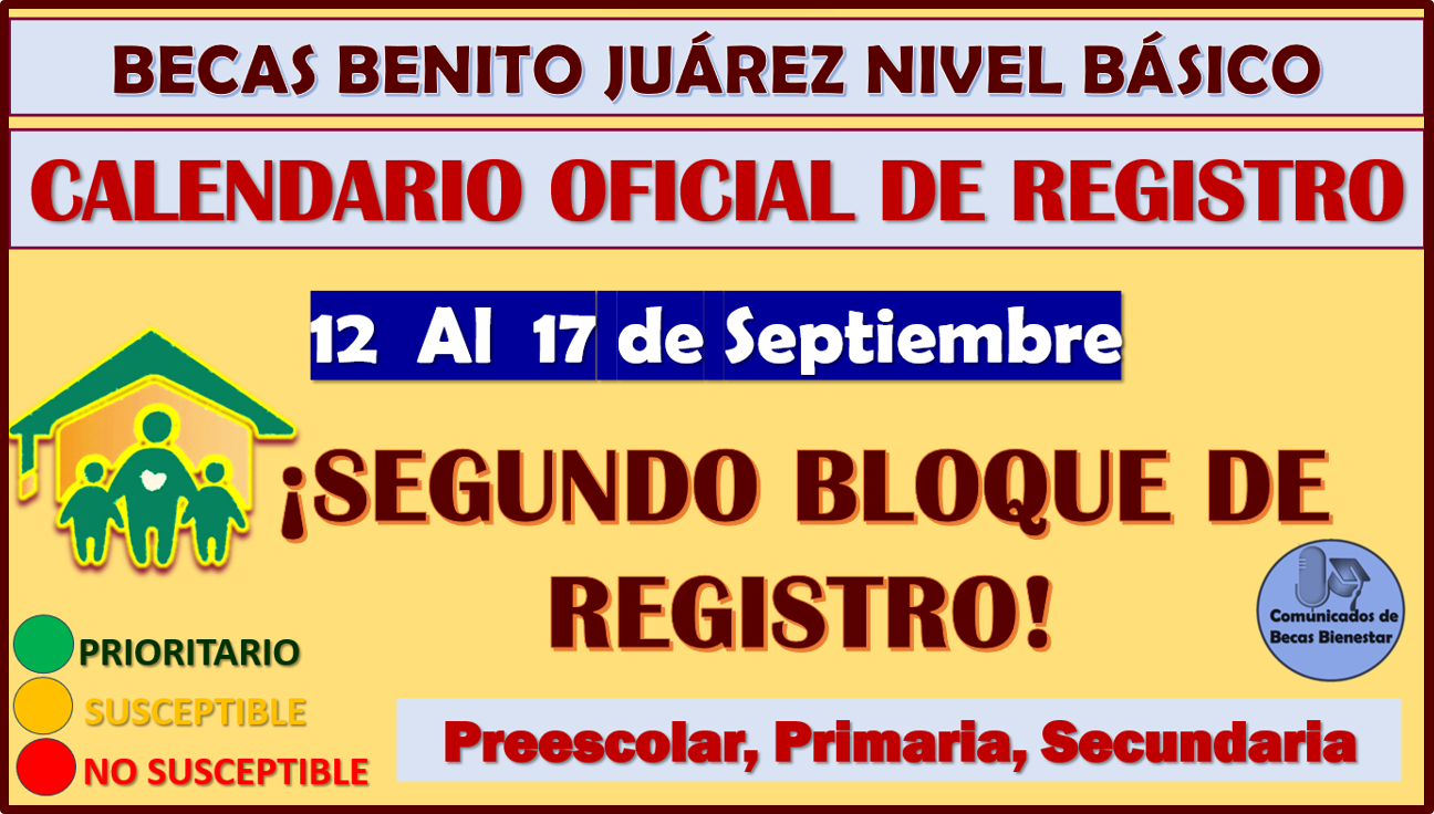 Hoy comienza el REGISTRO del Segundo Bloque, Becas Benito Juárez Nivel Básico, aquí toda la información