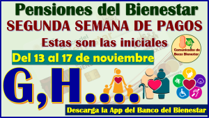 ¿Quienes cobran en esta SEGUNDA SEMANA? aquí te comparto las iniciales: Pensiones del Bienestar