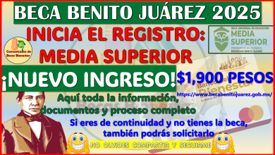 Da inicio el proceso para solicitar la Beca Benito Juárez Media Superior 2025-2026, aqui la información