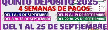 El Calendario Oficial del bimestre Septiembre-Octubre 2025 de la Pensión Mujeres Bienestar ya esta disponible