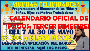 ¿Formas parte de la Pensión de Madres Trabajadoras? consulta el Calendario de Pagos Mayo-Junio