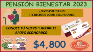 Adultos Mayores ¡Si olvidaste tu NIP Pensión Bienestar lo puedes recuperar! Recibe los 4 mil 800 pesos.