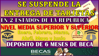 Se suspende la entrega de Tarjetas en 2 estados de la republica: Becas Benito Juárez 2025