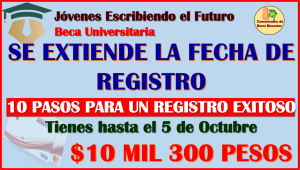 Se EXTIENDE las fechas para tu REGISTRO: Jóvenes Escribiendo le Futuro 2023-2024