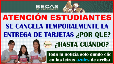 SE CANCELA LA ENTREGA DE TARJETAS DE BECAS BENITO JUAREZ DURANTE TODO SEPTIEMBRE Y ESTA ES LA RAZON