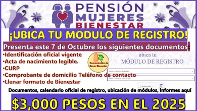 ¿Donde se ubican los módulos de registro para la nueva Pensión Mujeres Bienestar?