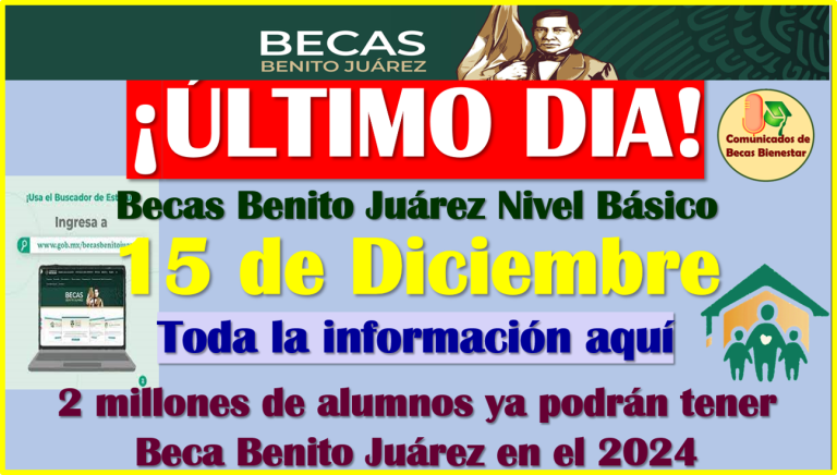 CULMINA EL REGISTRO de las Becas Benito Juárez 2023 Nivel Básica, aquí toda la información completa