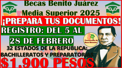 Estos son los DOCUMENTOS que necesitas para el registro: Becas Benito Juárez Media Superior 2025