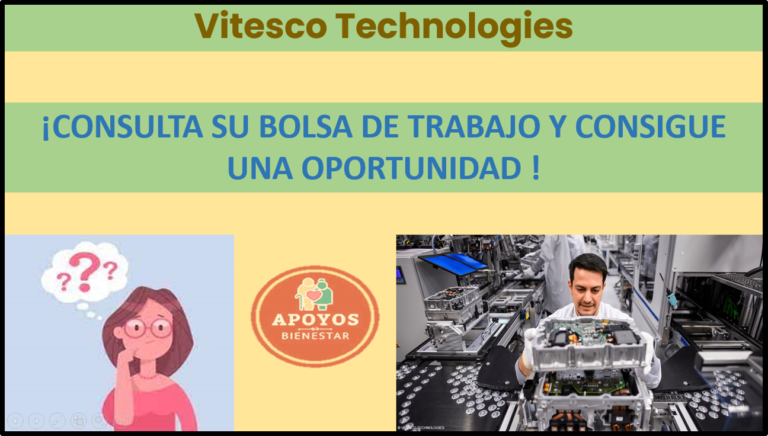 Vitesco Technologies: Conoce sus ofertas de empleo disponibles & postÃºlate
