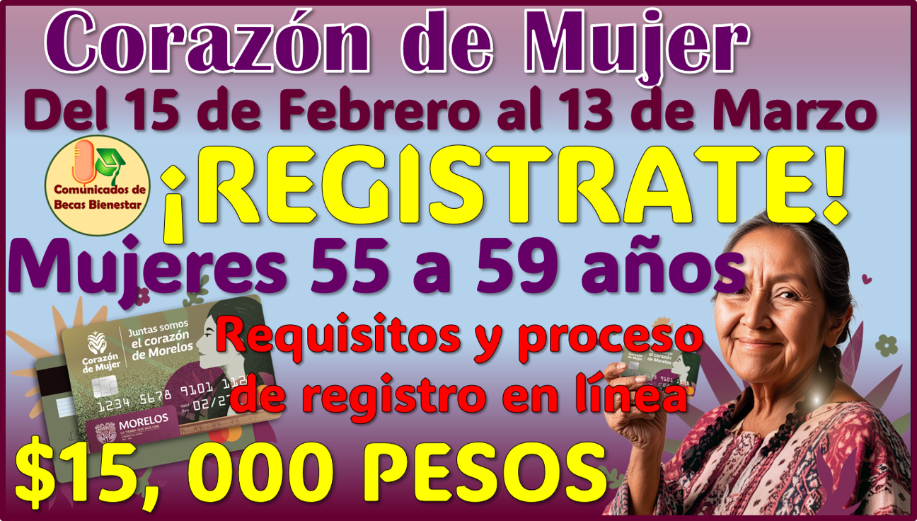 ¡ATENCIÓN! Ya puedes solicitar el Programa Corazón de Mujer si tienes entre 55 a 59 años, aquí toda la información