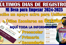 Pocos días para solicitar el Apoyo Extra para Uniformes e Útiles Escolares en Octubre: Mi Beca para Empezar 2024