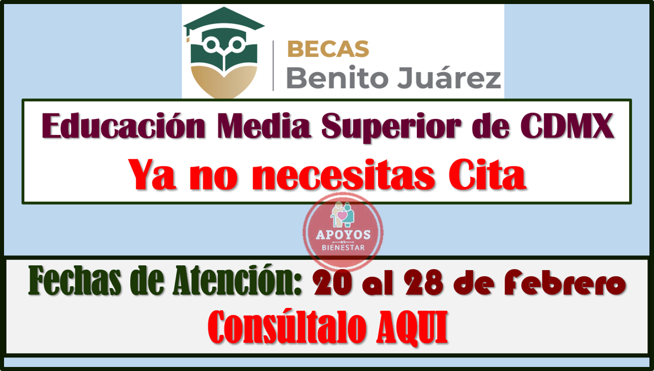 Atención Becarios de Educación Media Superior de la Ciudad de México, COBRA TU BECA