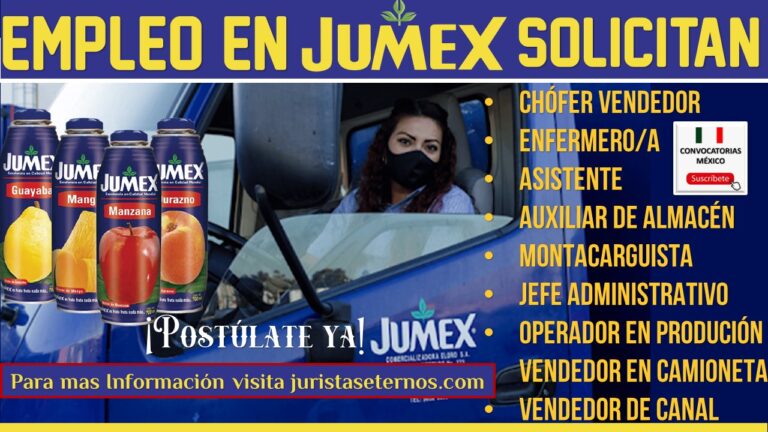 Empleos Disponibles JUMEX 2022-2023