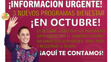 Nuevas Oportunidades de Bienestar: Apoyo Económico, Becas y Atención Médica a Domicilio Inician en Octubre