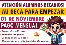 Conoce las Fechas y Montos del Próximo Depósito de Mi Beca para Empezar en Noviembre 