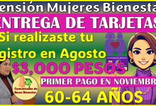 En Octubre inicia la entrega de Tarjetas para las nuevas beneficiarias: Pensión Mujeres Bienestar